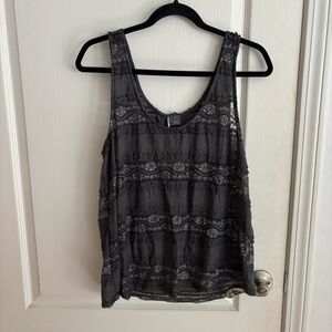 Sparkle & Fade lace tank top